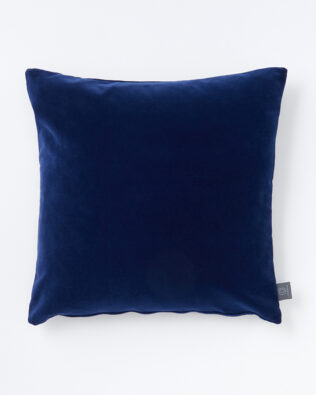 Ink Blue Blue Velvet Cushion