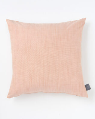 Peachy in Pink Linen Effect Cushion